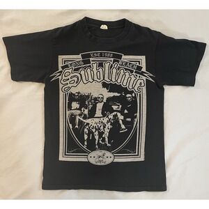 Sublime T Shirt Long Beach 2010‎ Dalmations Short Sleeve Black S